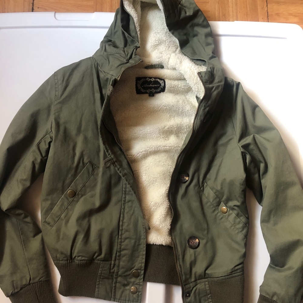 Olive Green Bomber Jacket